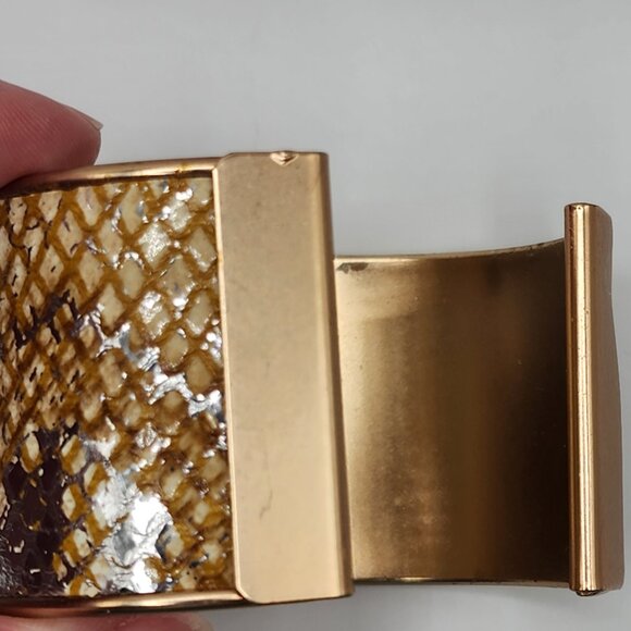 Patricia Nash Imitation Snakeskin Cuff Bracelet - Picture 4 of 7